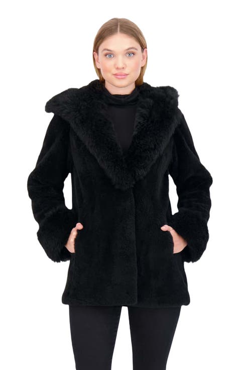 Sheared Cashmere Goat Parka