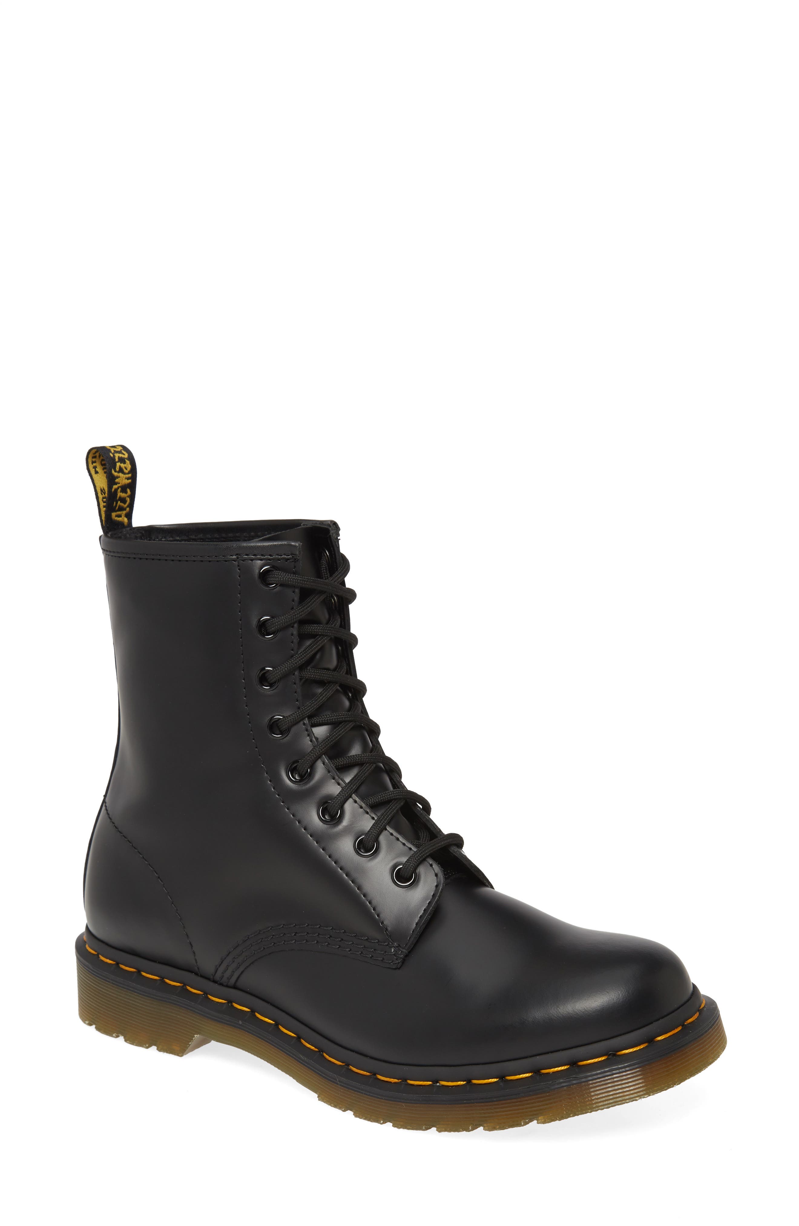 Dr. Martens 1460 W Boot, Main, color, Black