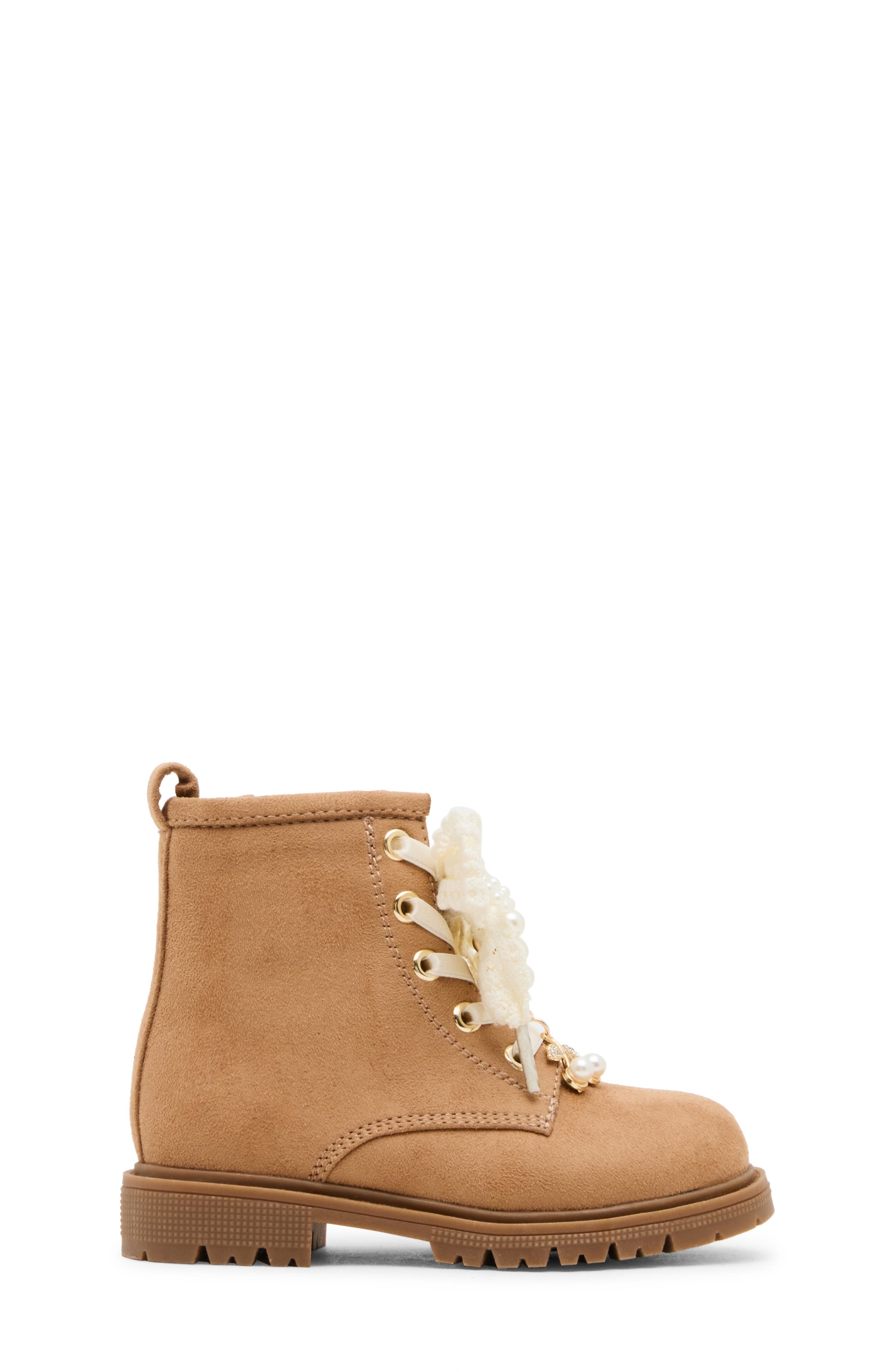 Kids' Luxelle Combat Boot, Alternate, color, TAN