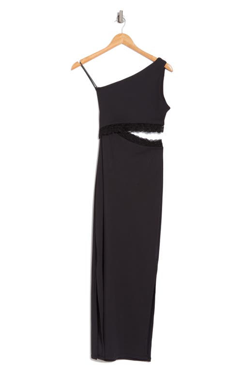 Beach Riot Genevieve Lace Cover-up Dress In Black