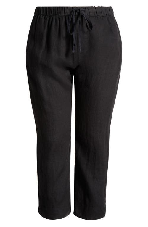 Caslonr Caslon(r) Tapered Linen Pants In Black