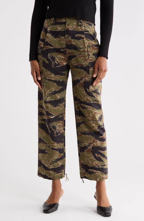 The Convoy Camo High Waist Ankle Cargo Pants