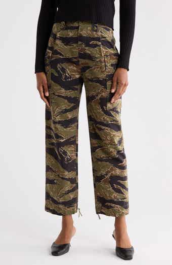 The Convoy Camo High Waist Ankle Cargo Pants
