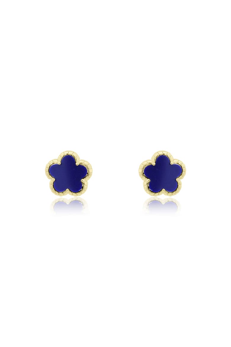 Lapis Spring Flower Stud Earrings, Alternate, color, Lapis