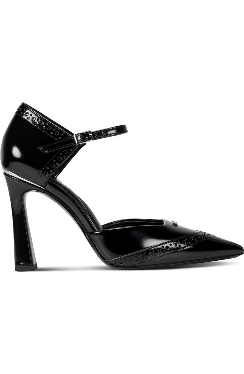 DKNY Carmyn Ankle Strap Pointed Toe Pump, Alternate, color, Black