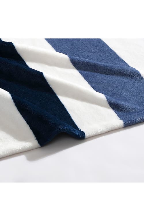 Nautica Awning Stripe Throw Blanket In Blue