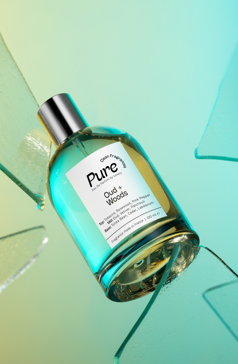 Lovery Pure Oud Woods Eau de Parfum, Made in France, 3.4 oz, Alternate, color, Silver, White, Cream, Black