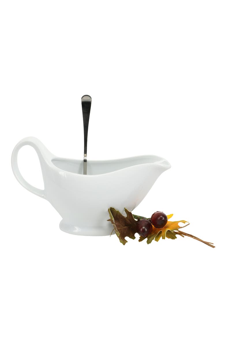 BIA Cordon Bleu Porcelain Sauce Boat, Alternate, color, White