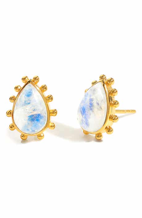 YS GEMS Pear Stud Earrings