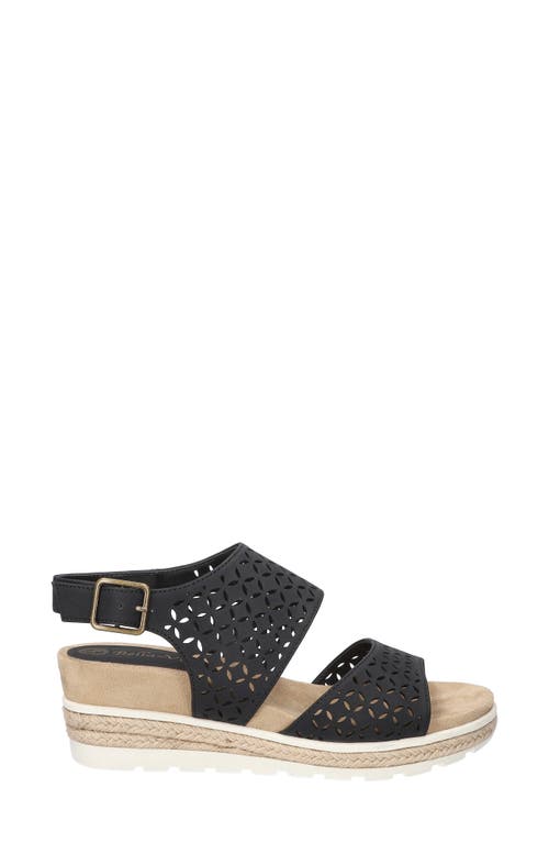 Bella Vita Women's Cosette Wedge Sandals In Black