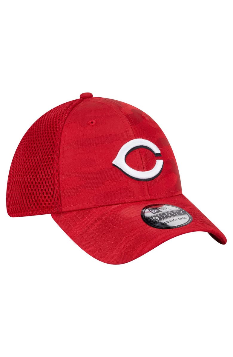 New Era Men's New Era Red Cincinnati Reds Subtle Camo 39THIRTY Flex Hat, Alternate, color, Red