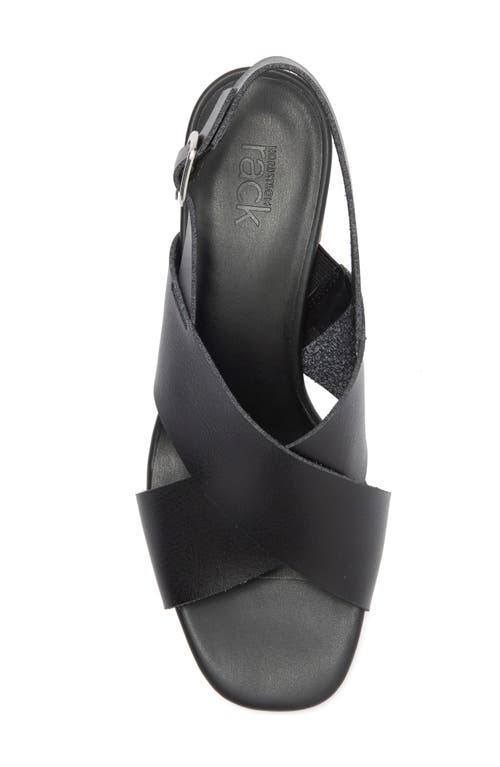 Nordstrom Rack Lyon Block Heel Slingback Sandal In Black