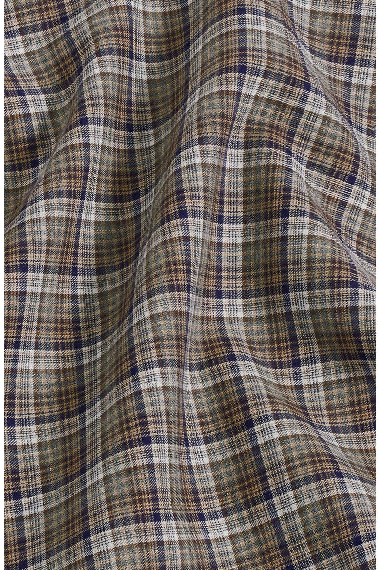 Plaid Twill Sport Shirt, Alternate, color, CHARCOAL/ MULTI
