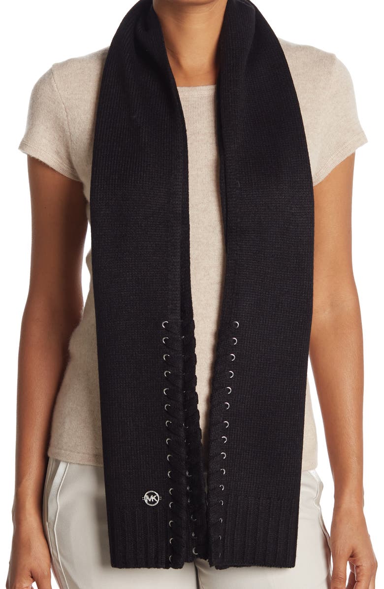Michael Kors Grommet Whipstitch Muffler Scarf, Main, color,