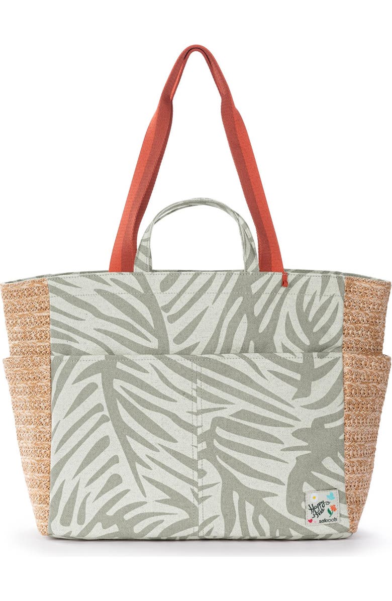 The Sak Cassia Beach Tote, Alternate, color, Natural Leaf
