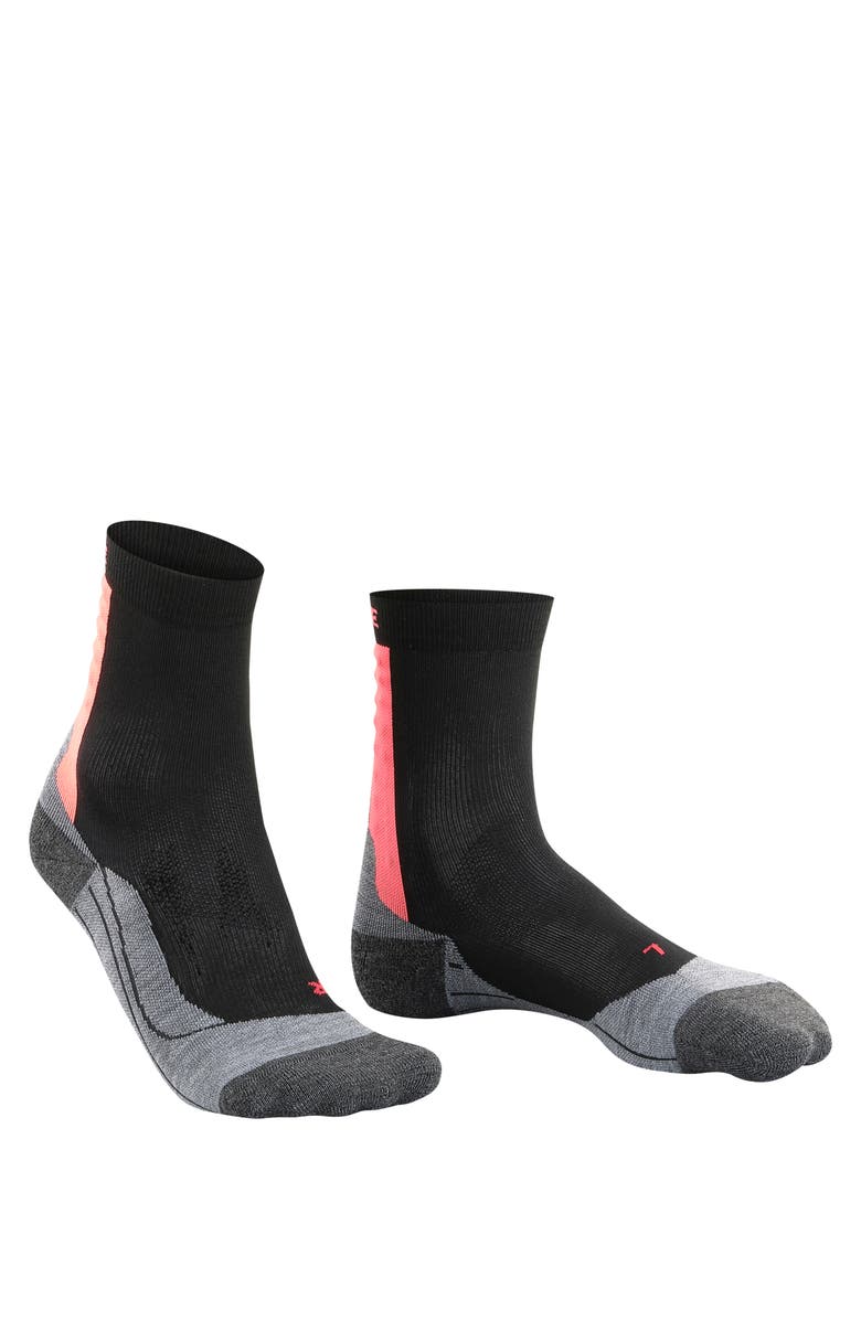 Falke Achilles Health Tendon Relief Athletic Socks, Alternate, color, Black