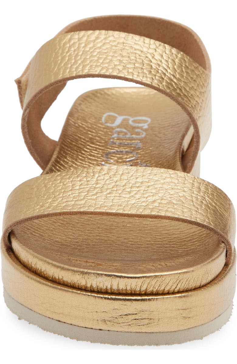 Pedro Garcia Jamili Slingback Platform Sandal, Alternate, color, Gold Cervo