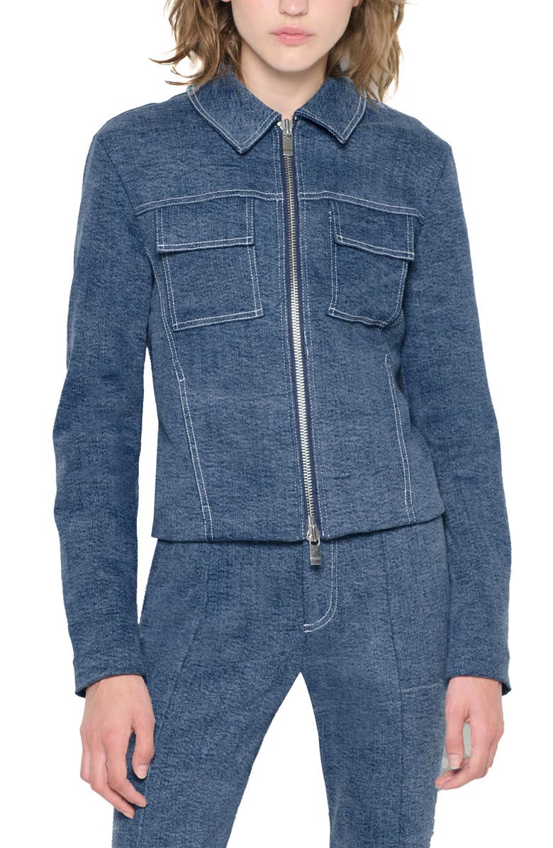 AS by DF Gianna Jacket, Main, color, Med Wash Denim