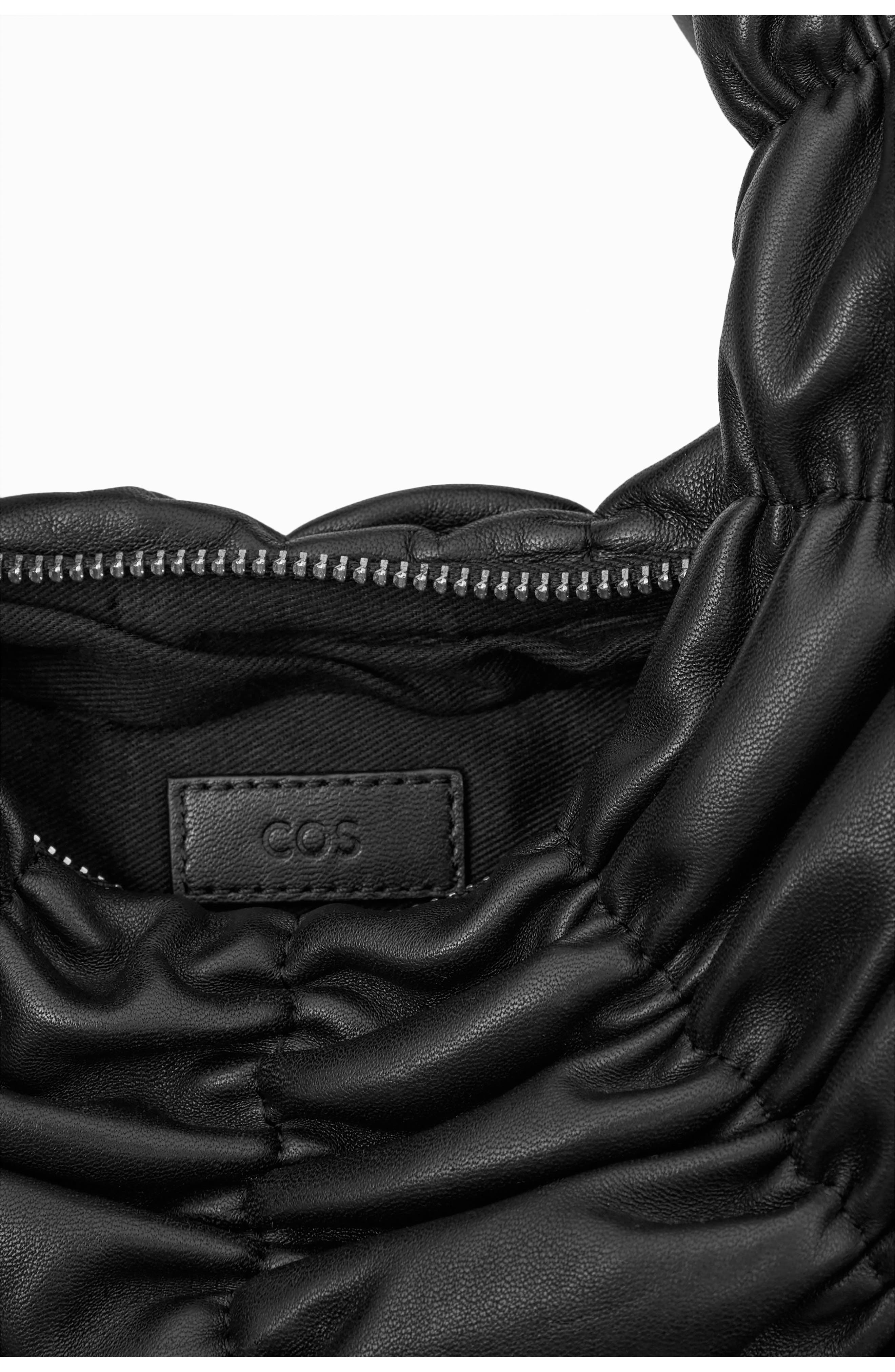 COS Ripple Leather Crossbody Bag, Alternate, color, 