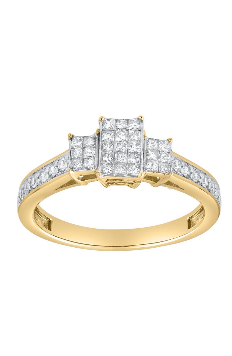 LuvMyJewelry Lumetra 0.55 Ct 10K Gold Diamond Ring, Alternate, color, 10K White Gold