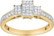 LuvMyJewelry Lumetra 0.55 Ct 10K Gold Diamond Ring