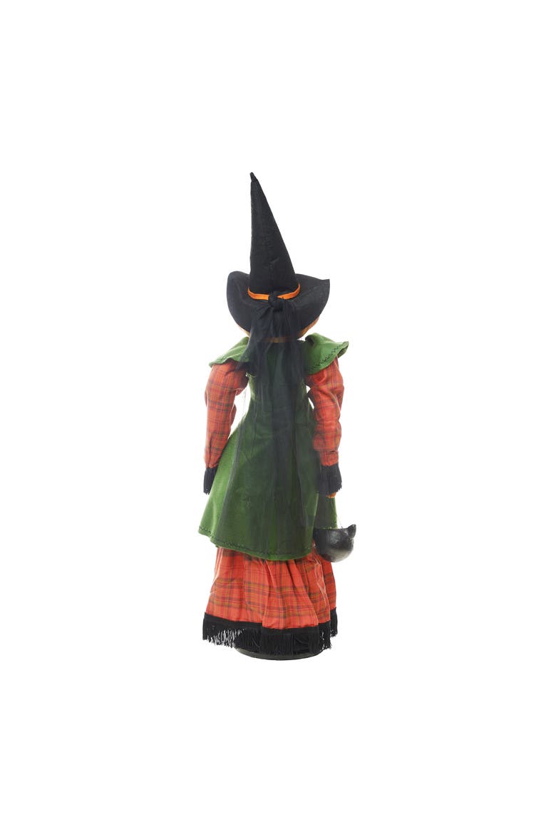 Ophelia Pumpkin Witch Halloween Joe Spencer Gathered Traditions Figurine, Alternate, color, Orange