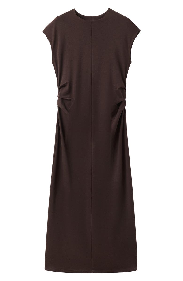 MANGO Pleated Dolman Sleeve Cotton Maternity Dress, Main, color, 