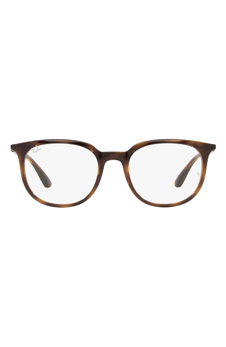 Ray-Ban 51mm Square Optical Glasses, Main, color, Havana