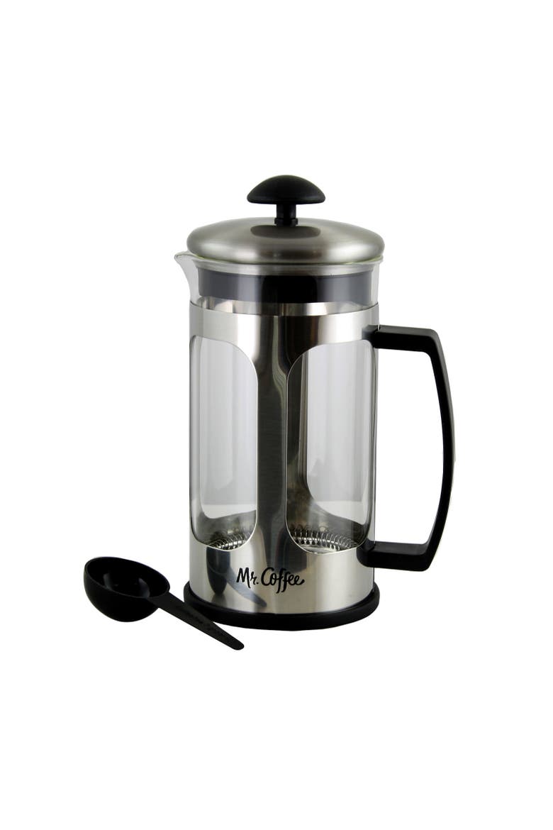 Daily Brew 1.2 Quart Coffee Press, Main, color, Silver