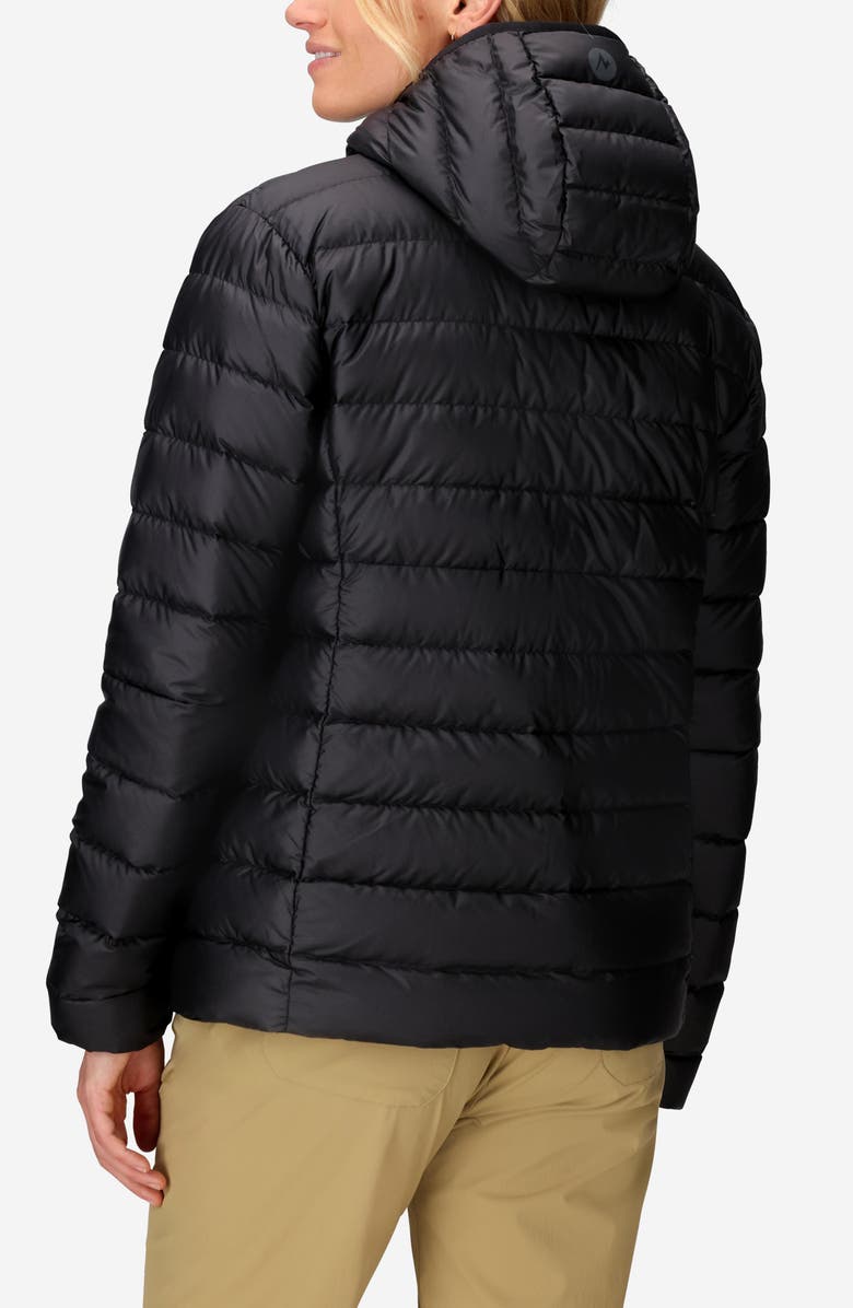 Marmot Highlander 700 Fill Power Down Hooded Jacket, Alternate, color, Black