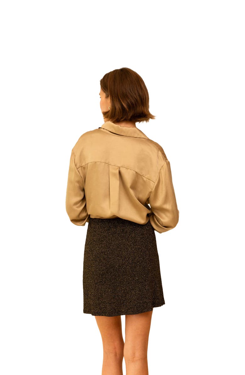 Whimsy + Row Chelsea Skirt, Alternate, color, Black Sparkle