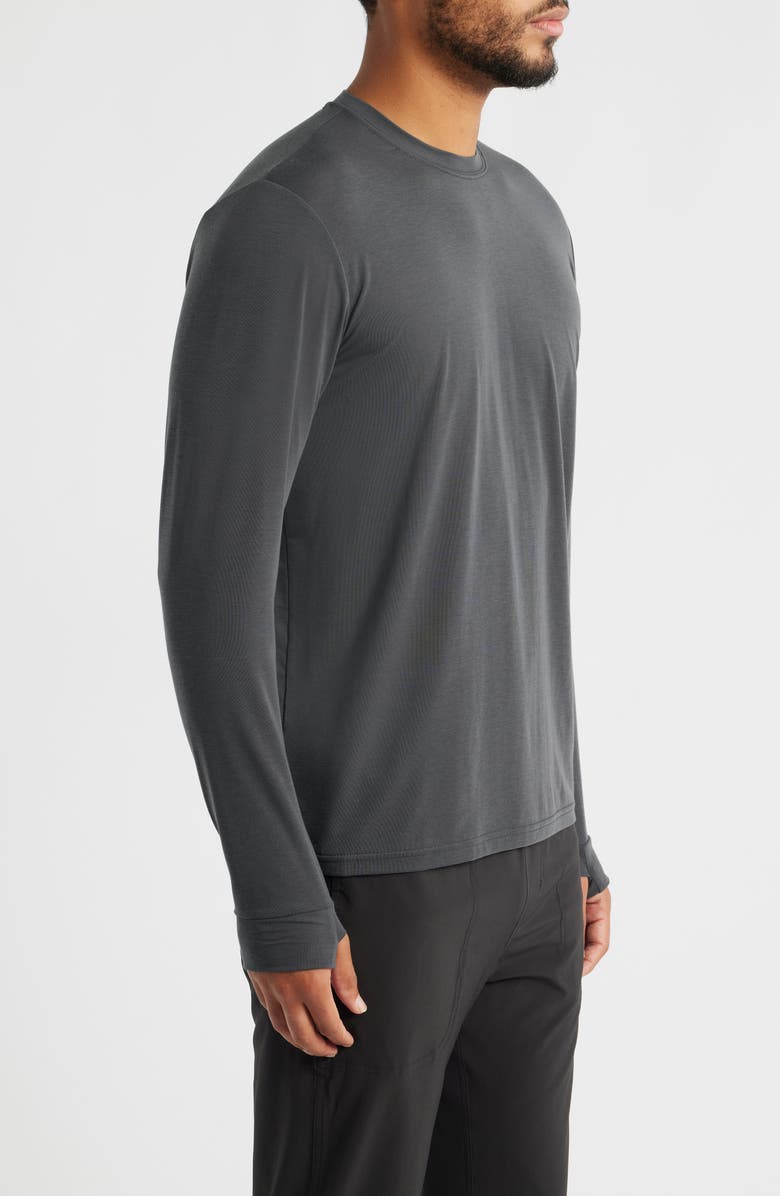 Free Fly Elevate Long Sleeve Performance Top, Alternate, color, Black Sand