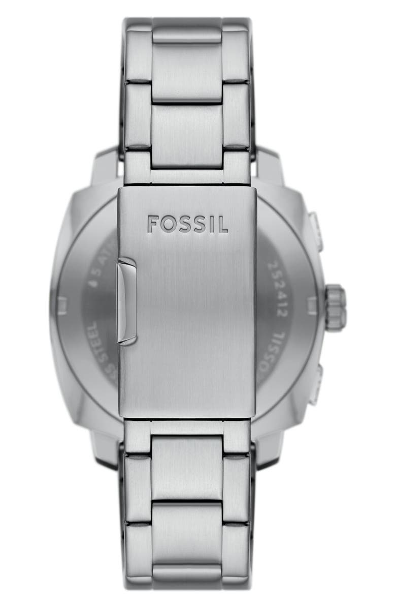 Fossil Machine Chronograph Bracelet Watch, 44mm, Alternate, color, Silver