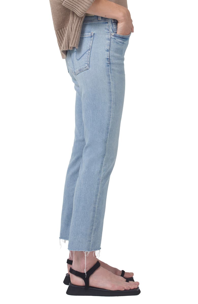 Citizens of Humanity Isola Raw Hem High Waist Crop Bootcut Jeans, Alternate, color, Lyric