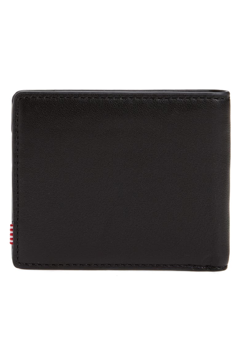 Herschel Supply Co Hank RFID Leather Wallet, Alternate, color, BLACK