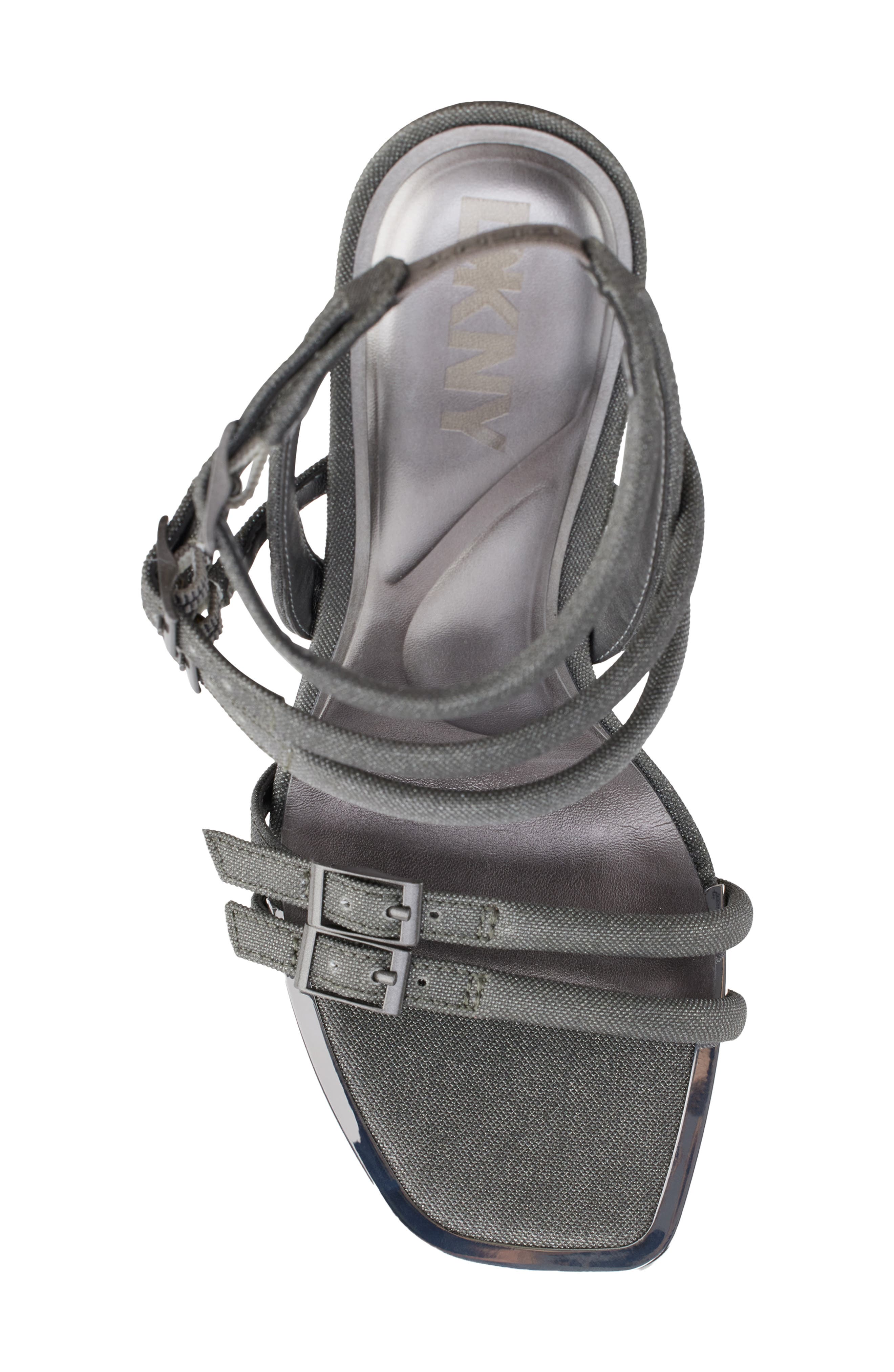 DKNY Cyril Ankle Strap Sandal, Alternate, color, Graphite