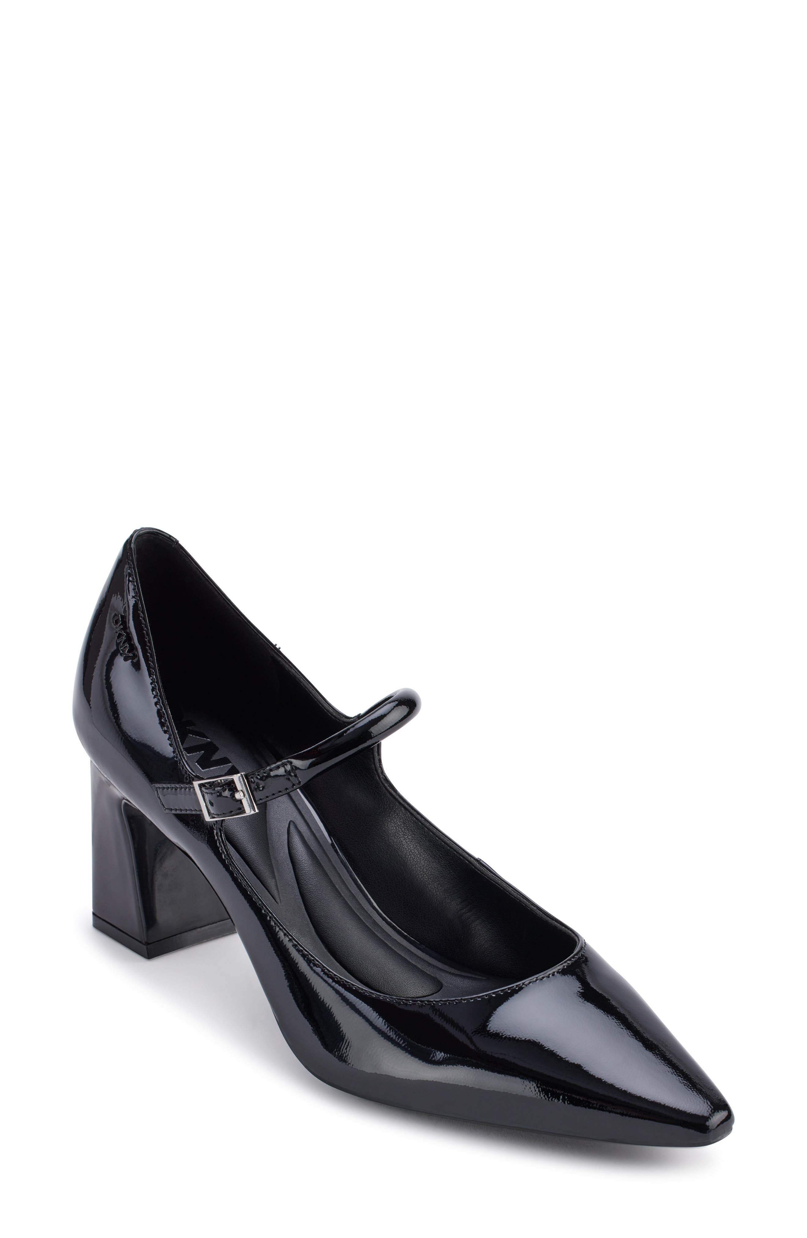 DKNY Samira Pointed Toe Mary Jane Pump, Main, color, Black