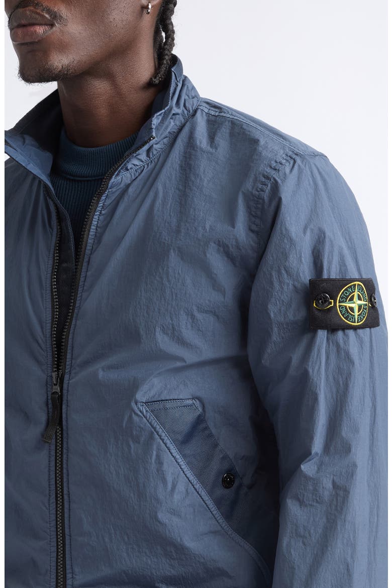 Crinkle Reps Nylon Hooded Jacket, Alternate, color, V002E SLATE BLUE