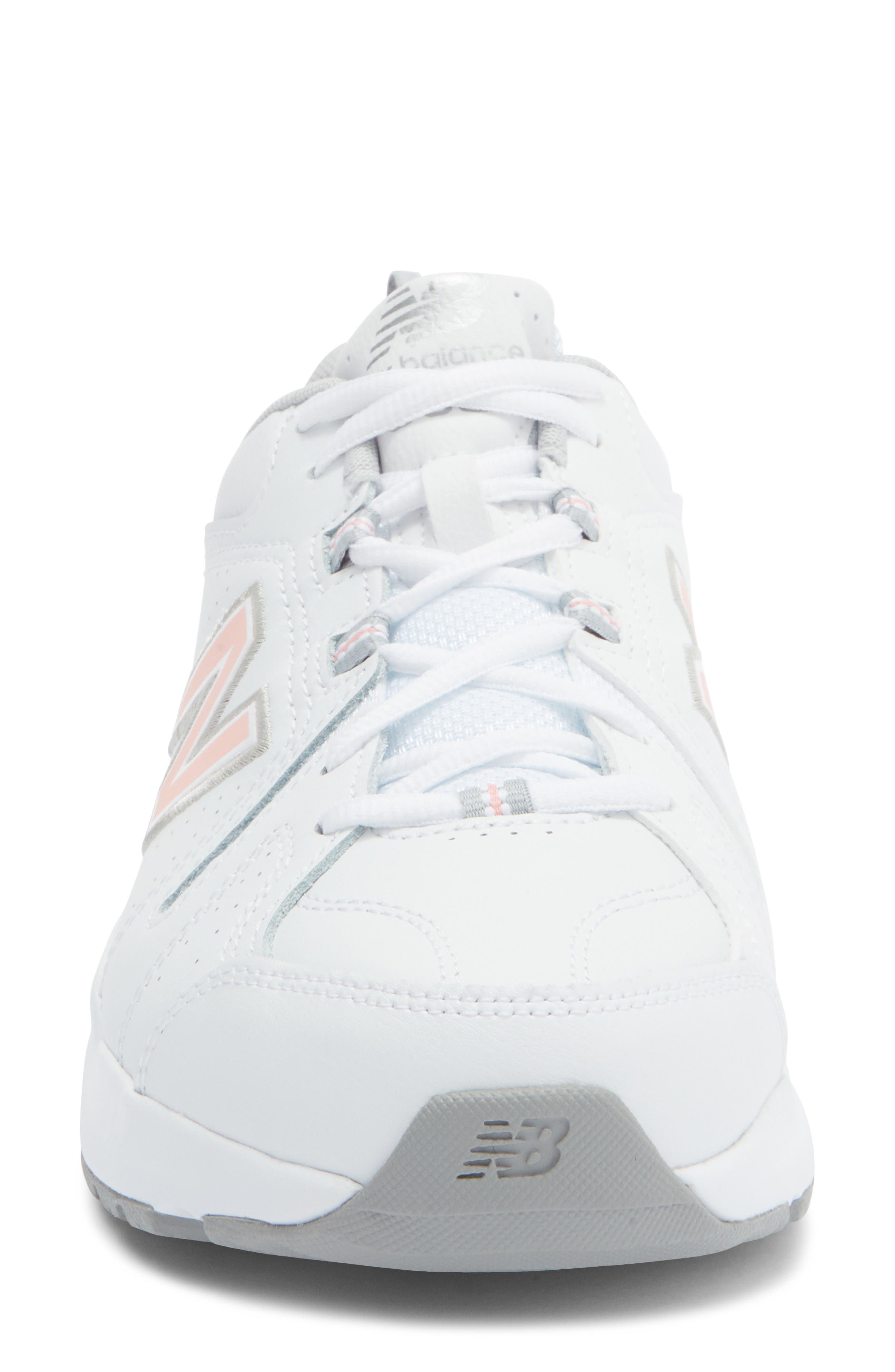 New Balance 608 V5 Training Sneaker, Alternate, color, White/Pink