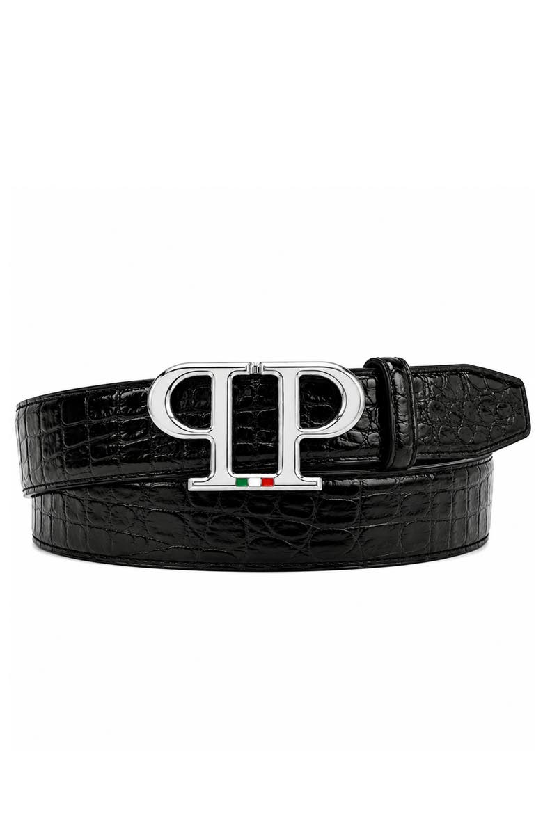 Belt Cocco Men, Main, color, black/nickel