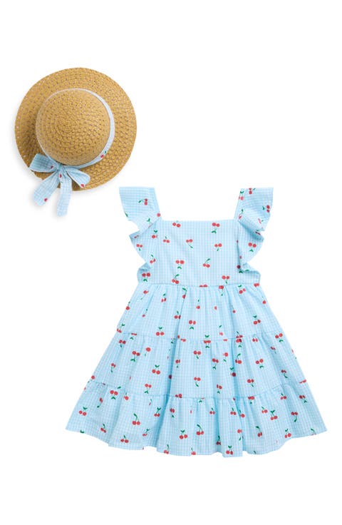 Kids' Cherry Dress & Hat Set (Toddler & Little Kid)