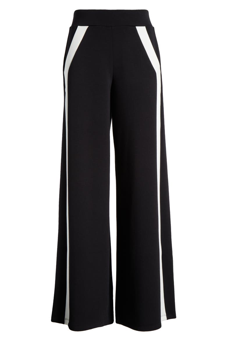 AirEssentials Stripe Track Pants, Alternate, color, VERY BLACK