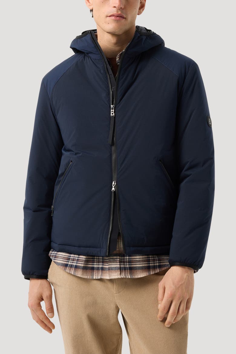 Clio Lightweight Down Jacket, Alternate, color, Navy blue
