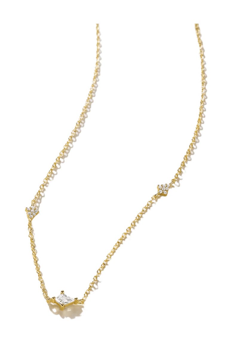Hollywood Sensation Radiant Starburst Necklace, Alternate, color, Gold