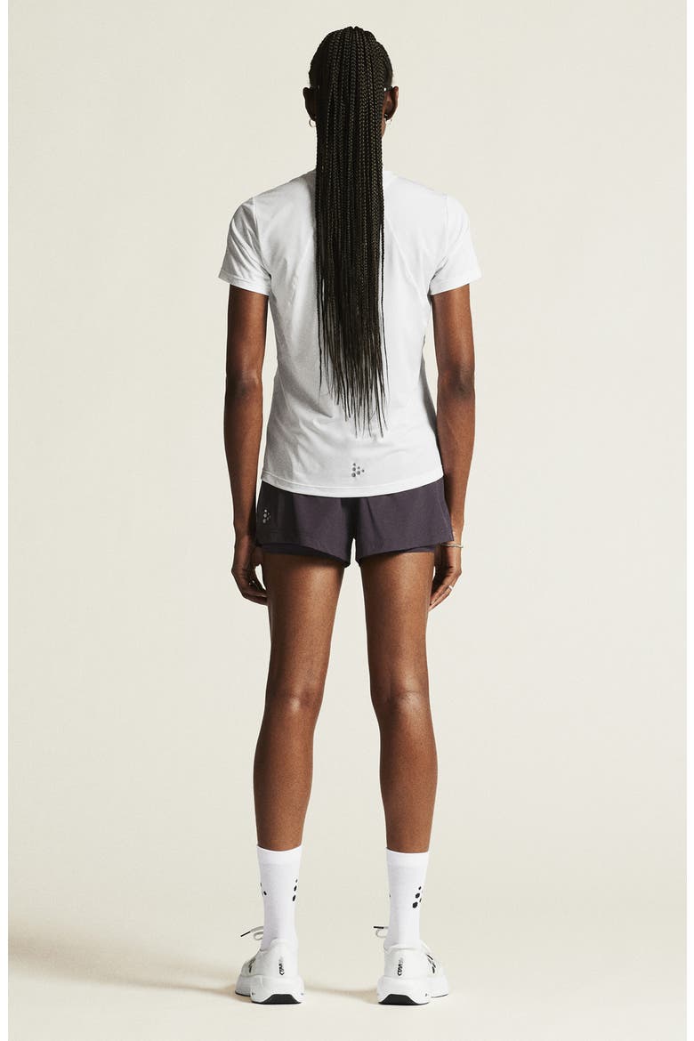 Essence Perforated Jersey T-Shirt, Alternate, color, WHITE