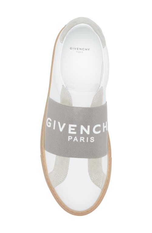 Givenchy Urban Street Sneakers In Leather And Suede With Elastic In Gray