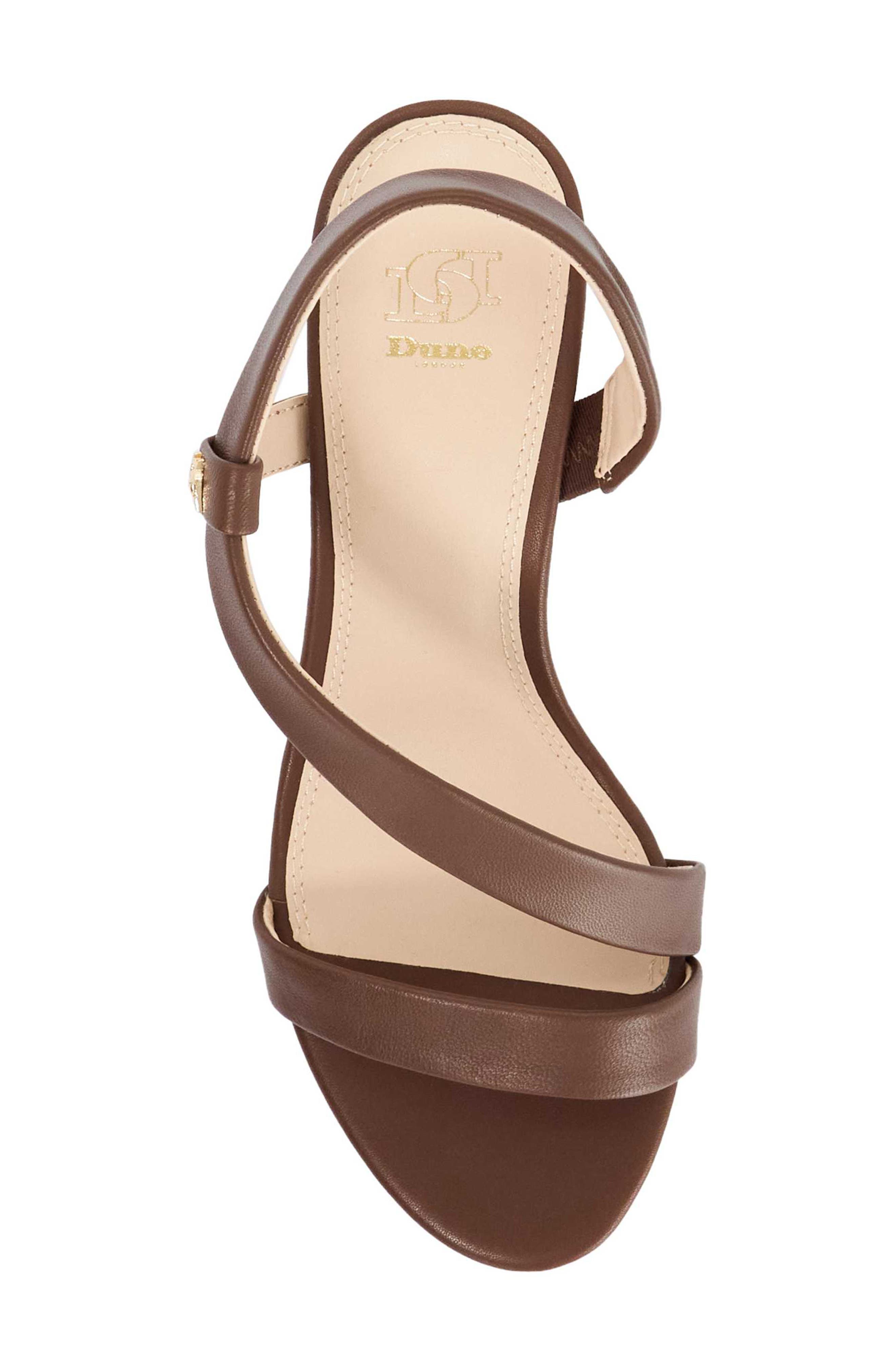 Dune London Jestered Sandal, Alternate, color, Brown