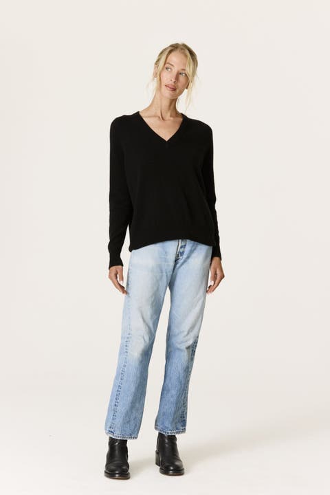 Harlyn Cashmere V-neck Sweater