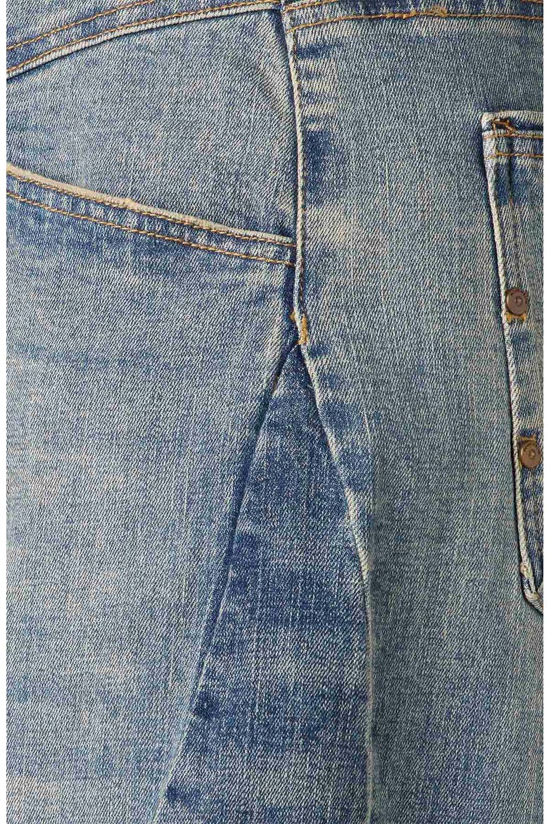 High Waist Barrel Jeans, Alternate, color, LIGHT BLUE/ MID BLUE VINTAGE