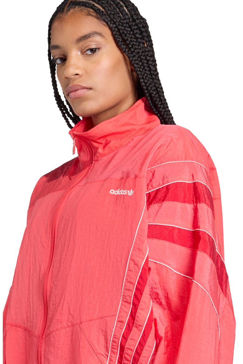 Santiago Peplum Track Jacket, Alternate, color, SEMI LUCID RED